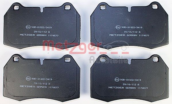 METZGER 1170577 Bremsbelagsatz, Scheibenbremse